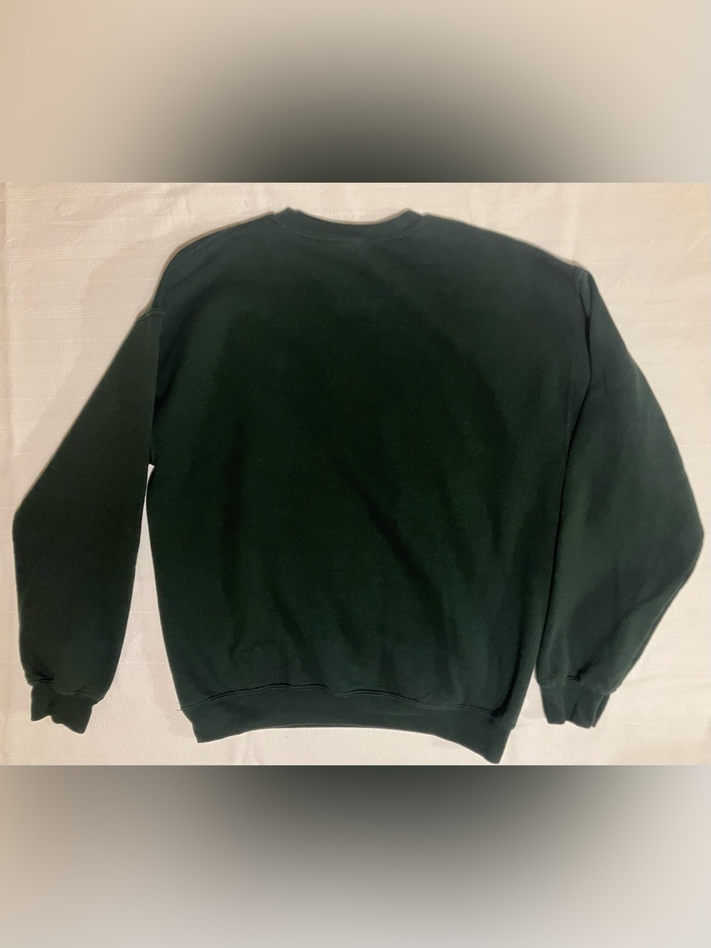Gildan Dark Green Halloween Cow Ghost Crewneck Sweatshirt - Size Medium - Picture 6 of 6